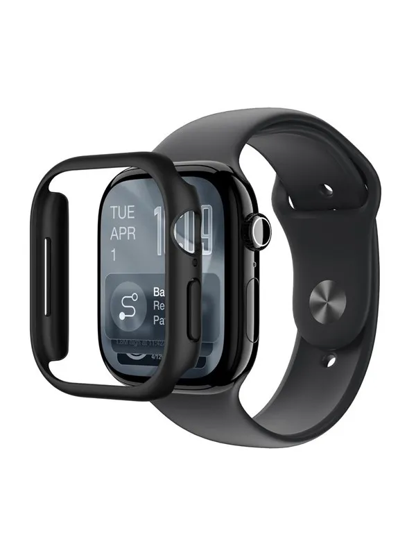 AmazingThing Minimal Protective Case for Apple Watch Series 11 46mm - Black
