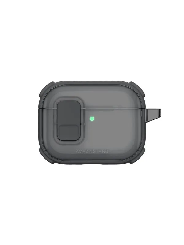 AmazingThing Titan Pro Mag Case Clear for AirPods Pro 3 - Black
