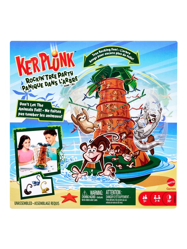 Mattel Games Kerplunk Tumblin' Monkeys Rockin' Tree Party