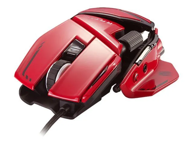 Mad Catz R.A.T. 8+ ADV optisk spillmus rød - Gaming mus - Optisk - 11 - Rød