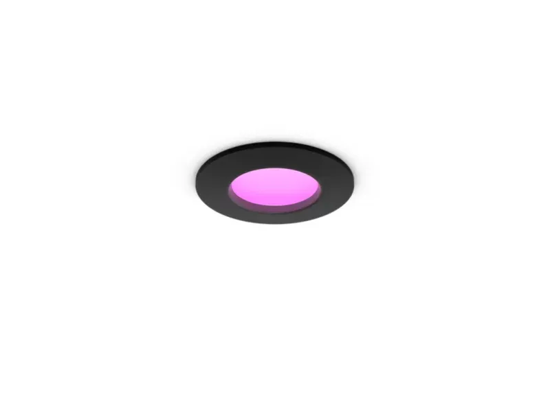 Philips Hue Slim innfelt spotlight 90 mm svart