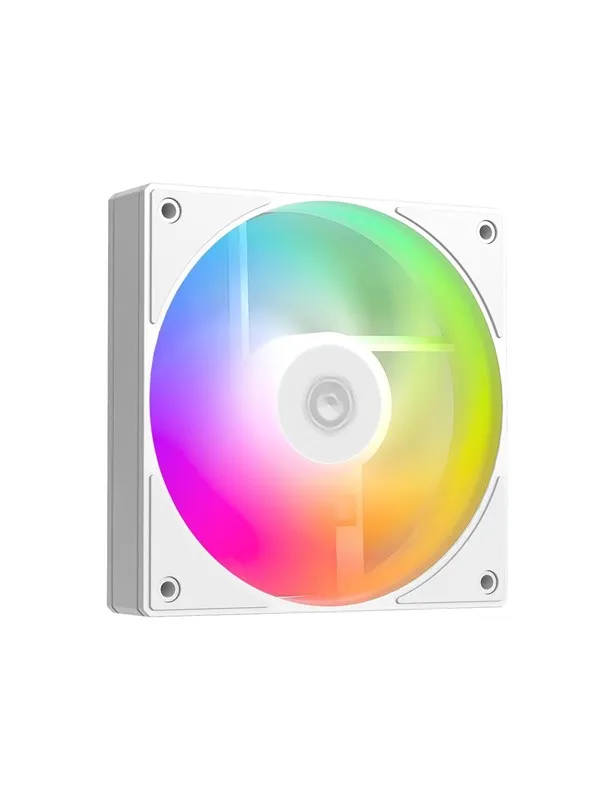 ID-Cooling AS-120 ARGB Reverse - Kabinettvifte - 120mm - Hvit med RGB-lys