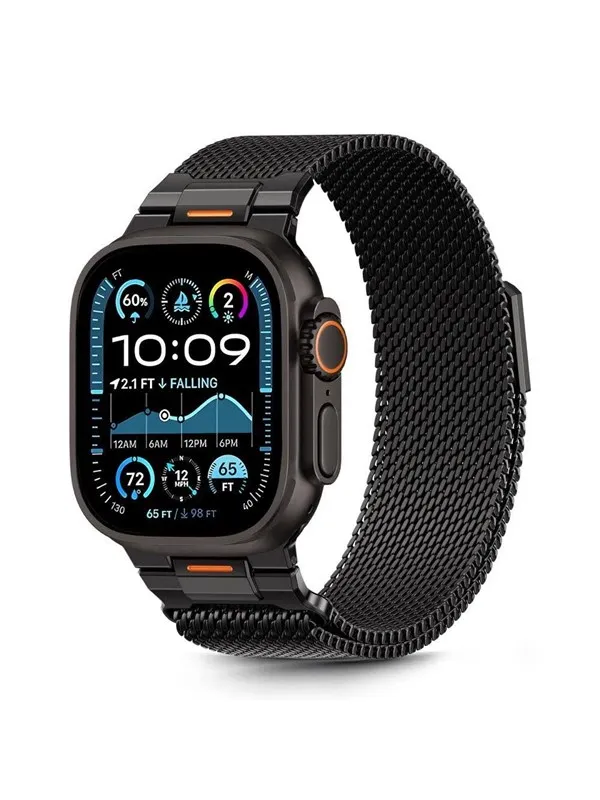 Tech-Protect  Milano Vanguard Bracelet for Apple Watch (44 / 45 / 46 / 49 mm) - Black