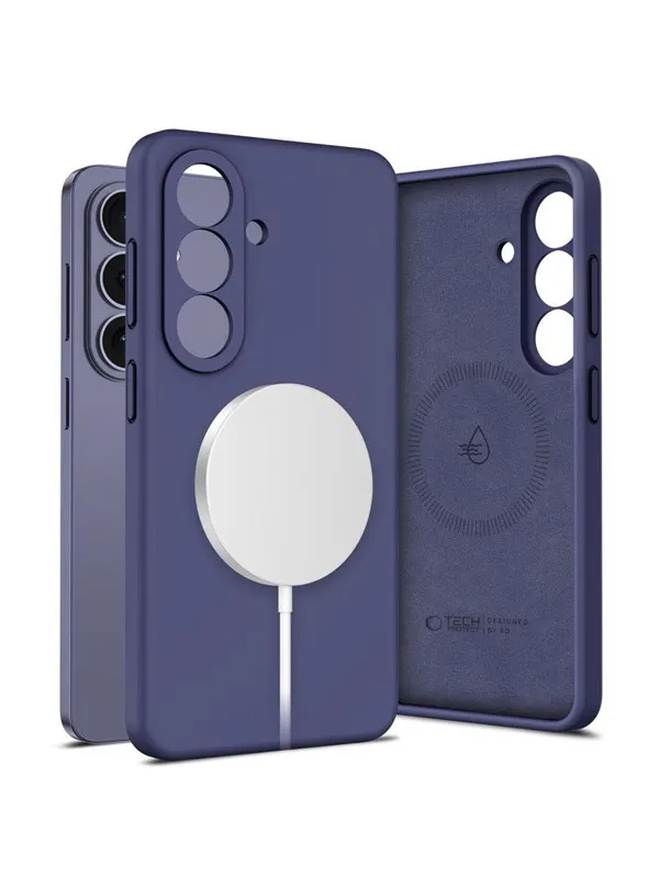 Tech-Protect Silicone MagSafe Case for Samsung Galaxy S26 - Purple