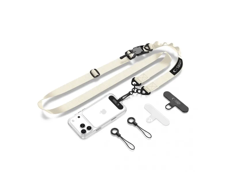 Tech-Protect C9S Rope Crossbody Phone Lanyard - Beige