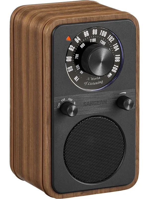 Sangean WR-9 AM/FM/Bluetooth Radio Vintage Walnut - AM/FM - Mono - Valnøtt