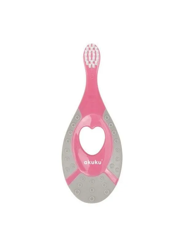 Akuku First toothbrush 0-2y / pink