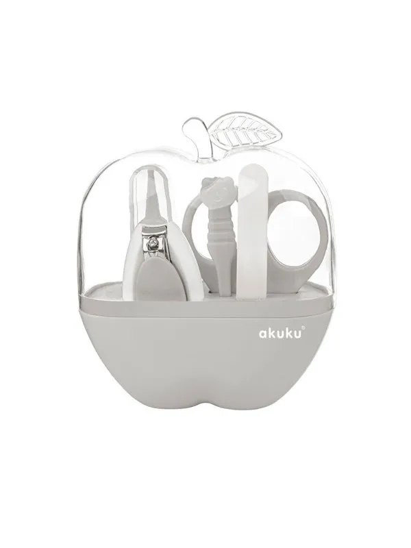 Akuku Baby care set APPLE CASE GREY