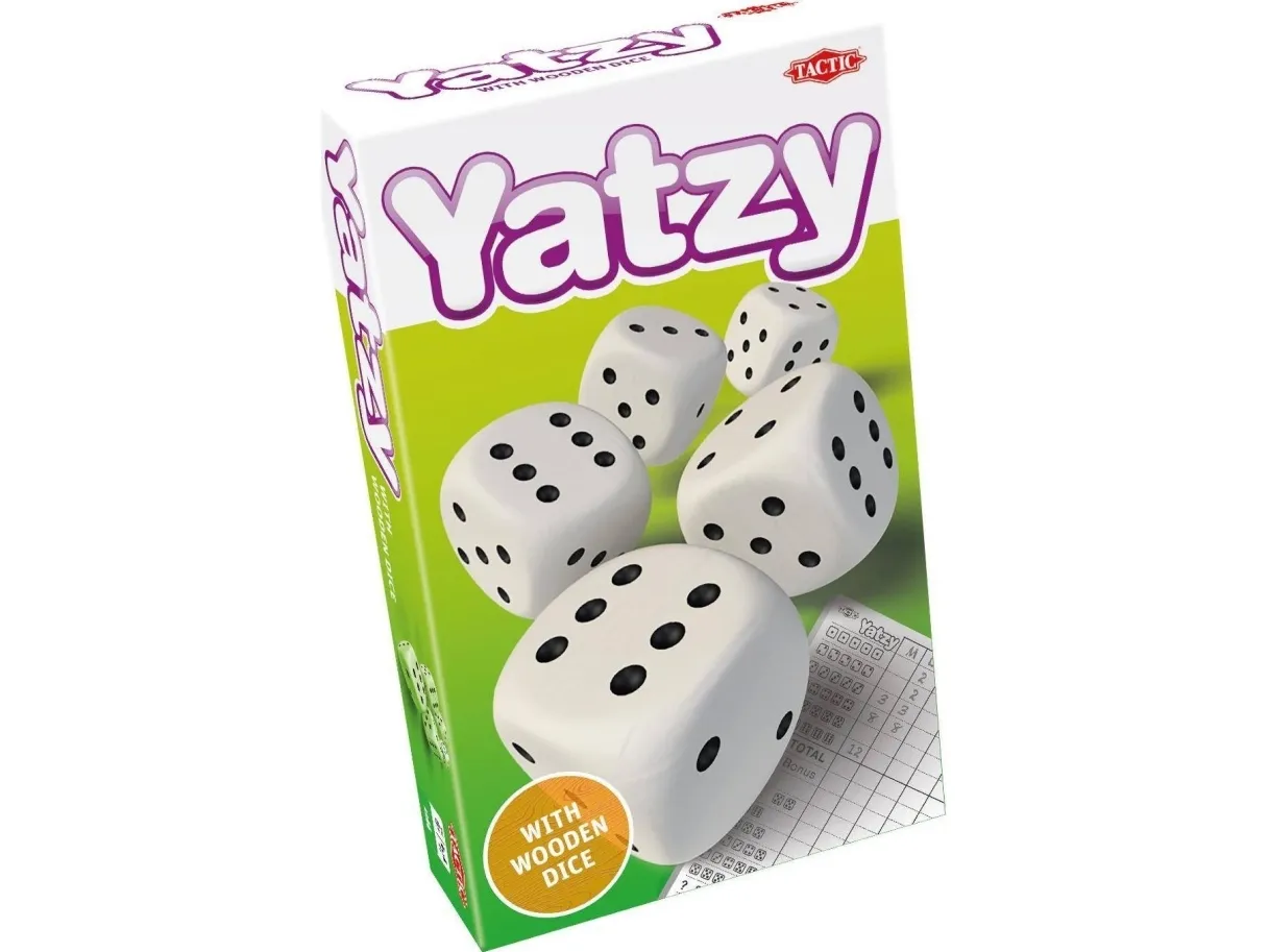 Tactic Yatzy med træterninger