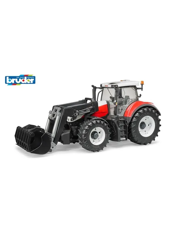 Bruder Steyr 6300 Terrus CVT traktor med frontlaster lekesett