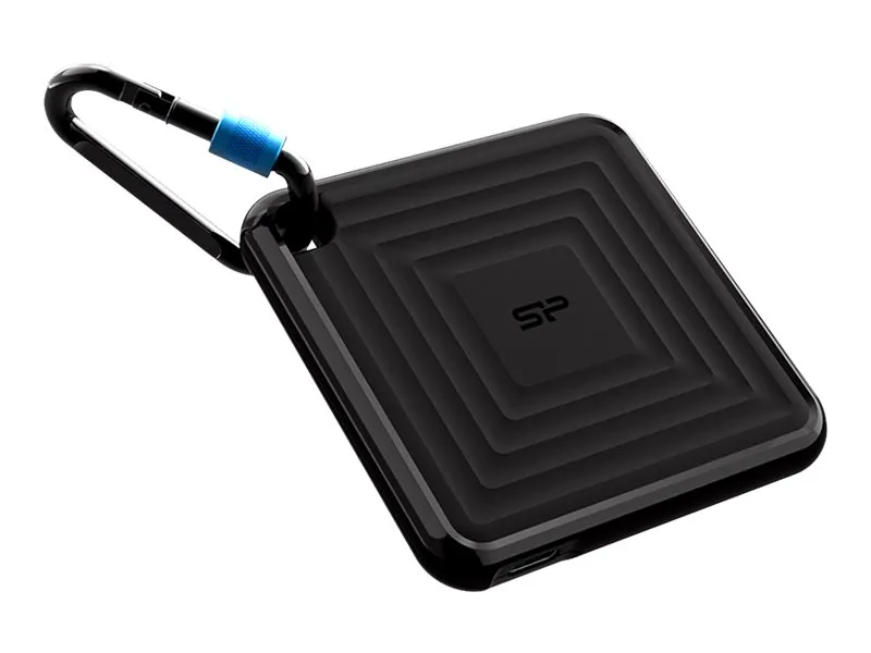 Silicon Power PC60 Portable SSD - 512GB - Svart - Ekstern SSD - USB 3.2 Gen 2