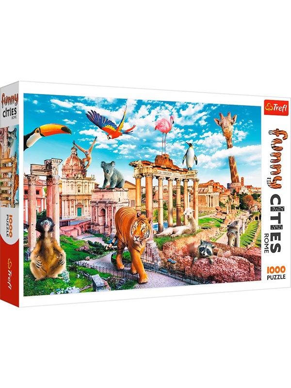 Trefl Puzzle - Funny Cities - Wild Rome (1000 pieces) Gulv
