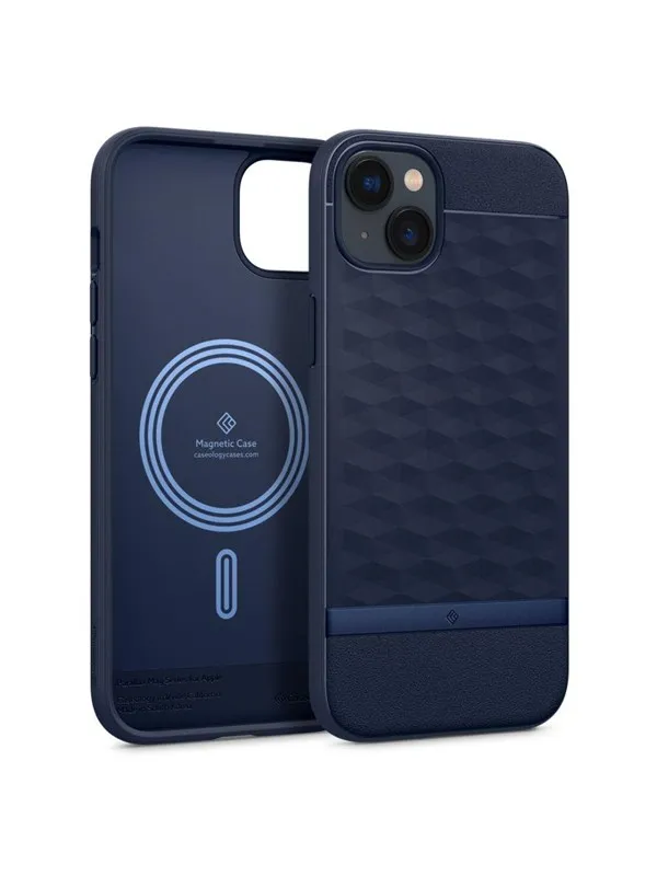 Spigen Caseology Parallax Mag Case with MagSafe for iPhone 14 Plus - Navy
