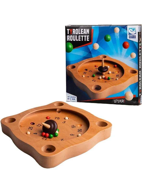Clown Games Tyrolean Roulette Wooden Board Game