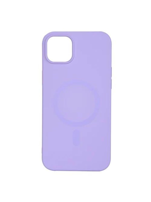 Essentials iPhone 14 Plus Silicone Mag Back Cover - Purple
