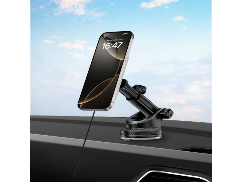 Tech-Protect MM15W-V9 Car Mount with MagSafe for Dashboard and Ventilation Grille 15W - Black