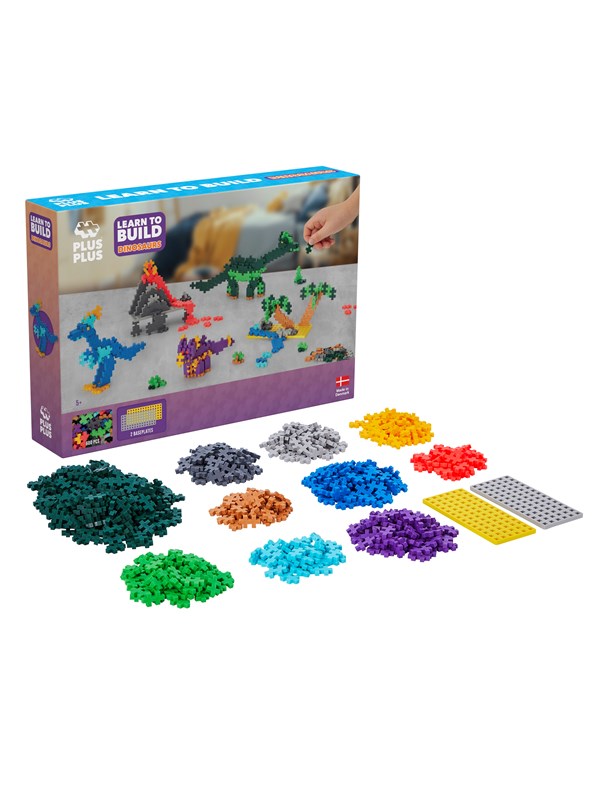 Plus-Plus Learn To Build Dinosaurs