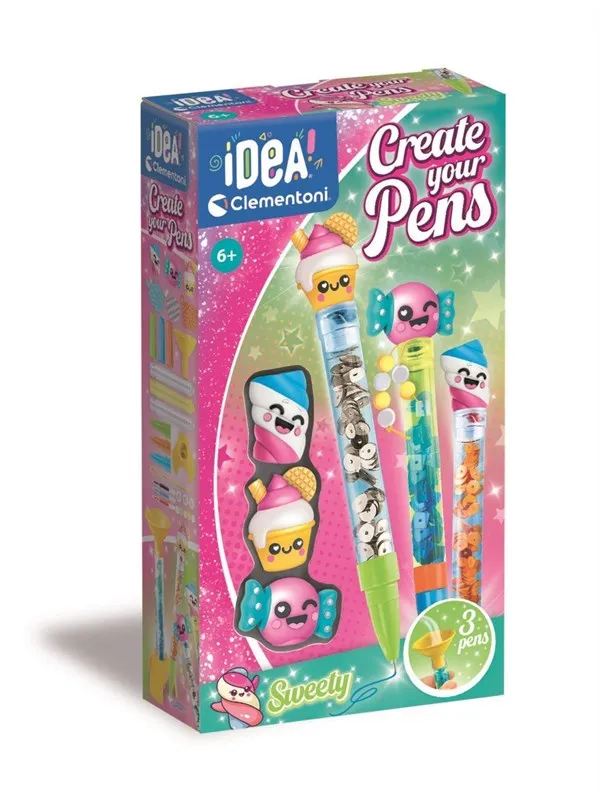 Clementoni Create Your Pens Sweety (Pack By 3)