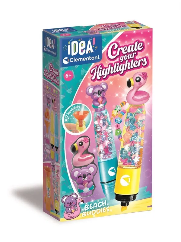 Clementoni Create Your Highlighters Beach Buddies (Pack By 2)