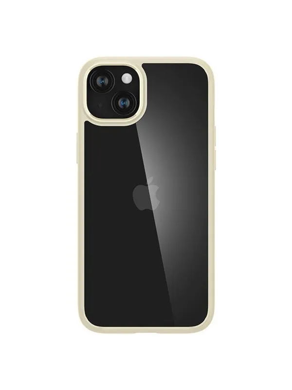 Spigen Crystal Hybrid iPhone 15 Plus Case - Transparent Beige