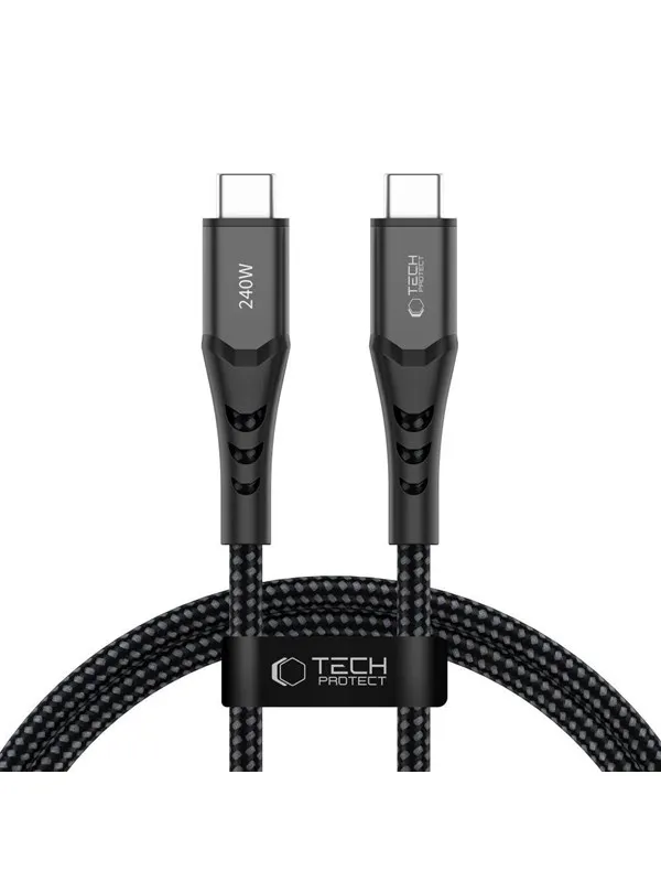 Tech-Protect Ultraboost UB11T USB-C / USB-C PD 240W / QC3.0 100 cm Cable - Black