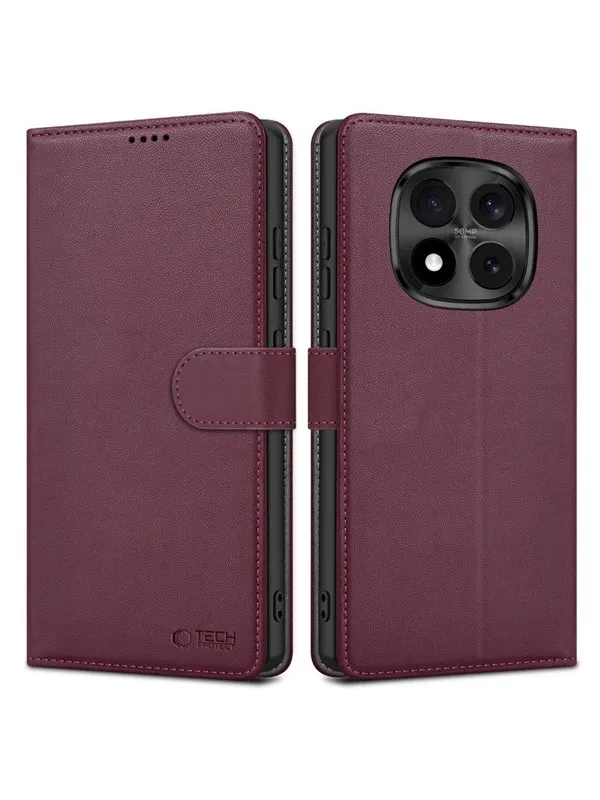 Tech-Protect Wallet Case for Xiaomi Redmi Note 15 Pro 5G - Burgundy