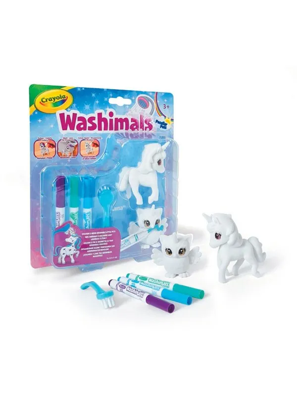 Crayola - Washimals Animals - Unicorn Luna and Owl Una