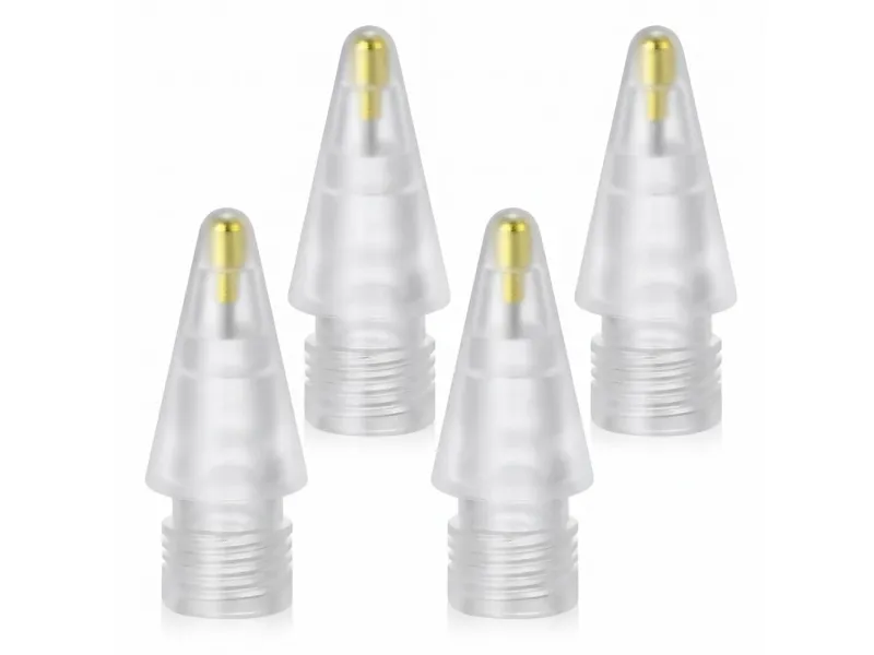Tech-Protect Stylus Tips 4-Pack Interchangeable Tips for Apple Pencil - Transparent