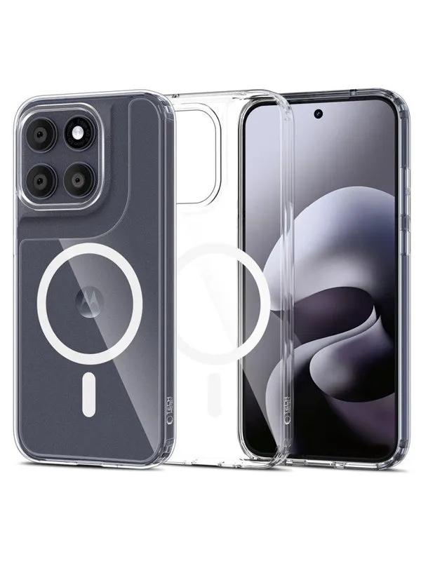 Tech-Protect FlexAir Hybrid MagSafe Case for Motorola Moto G67 / G77 - Transparent