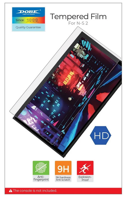 Dobe Temp Glass Screen Protector Switch 2 (2 pack) - Miscellaneous Skjermbeskytter - Nintendo Switch 2