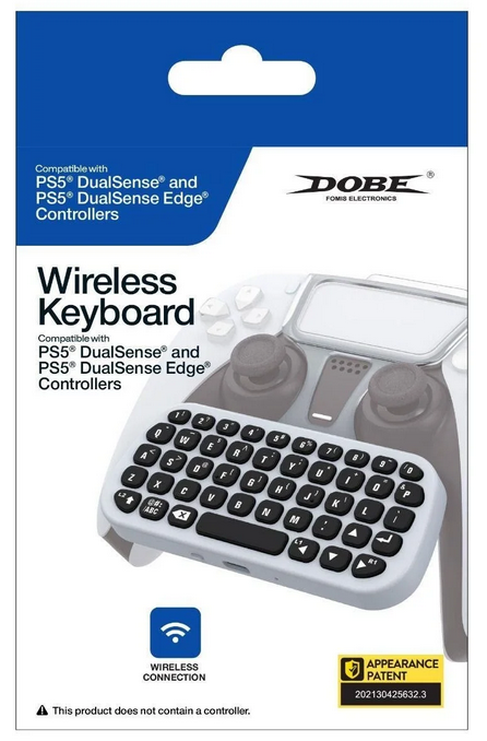 Dobe Wireless Controller Keyboard for PS5 - Wireless Keyboard - Sony PlayStation 5