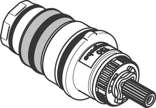 Hansgrohe thermostatic element for reversed piping