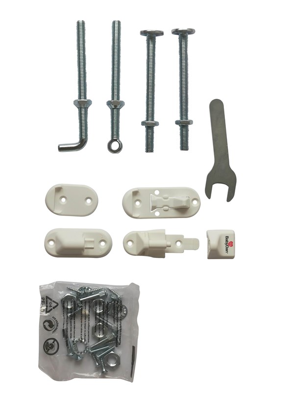 BabyDan Fittings for MultiDan / Lena Safety Gate Wood White