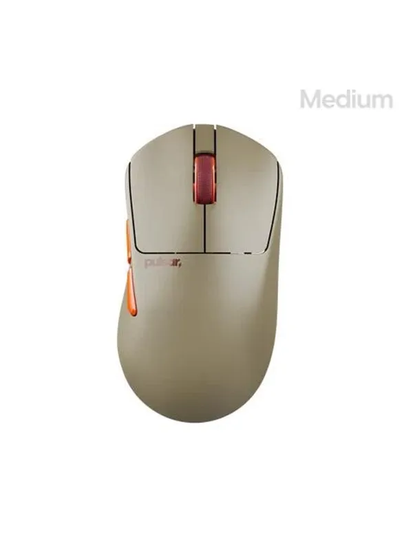 Pulsar X3 CrazyLight Medium Wireless (Desert) - Gaming mus - Optisk - 5 - Beige
