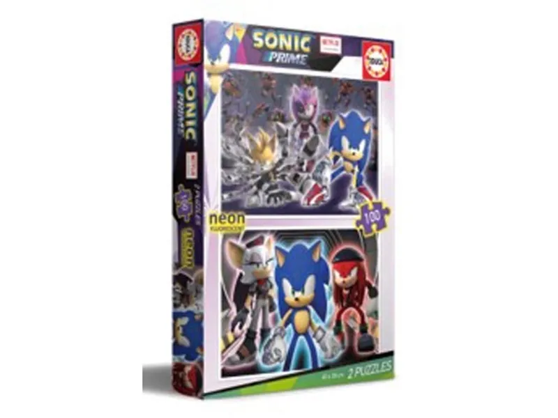 Educa 2x100 Sonic Prime Neon