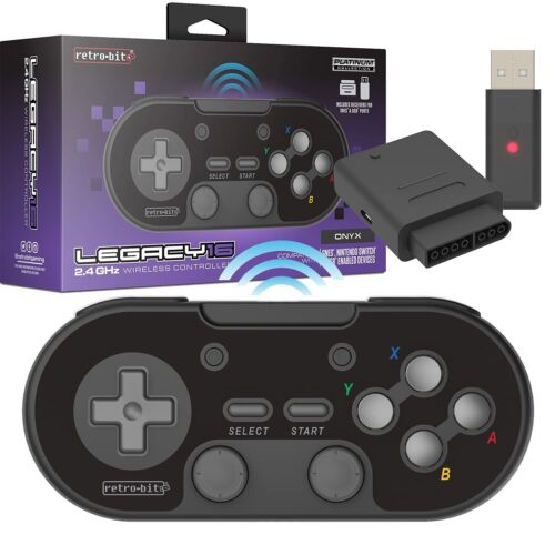 Retro-Bit Legacy 16 Wireless - Black - Wireless Controller - Nintendo Switch