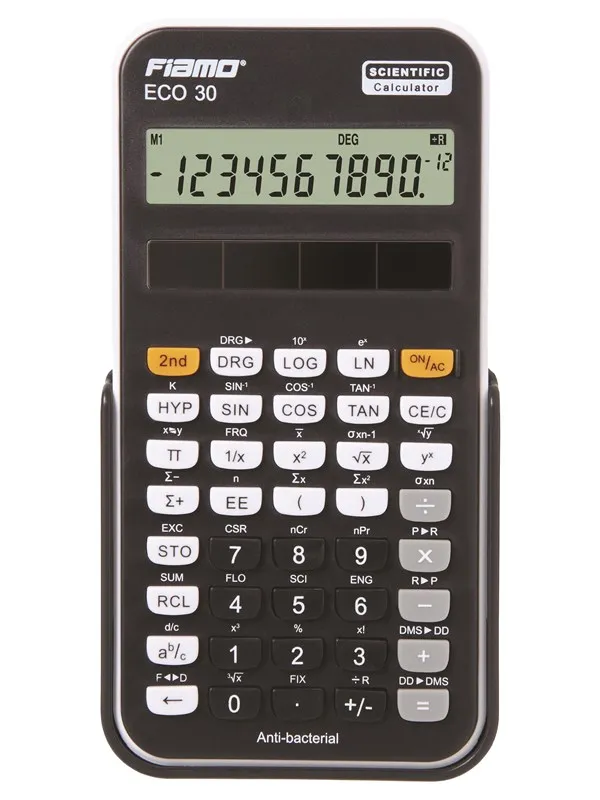 Fiamo Eco 30 Anti-bacterial Calculator Black
