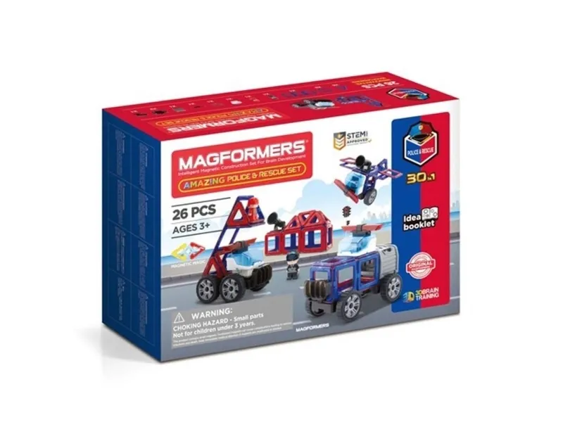 Magformers Politi og Redning sett 26 stk