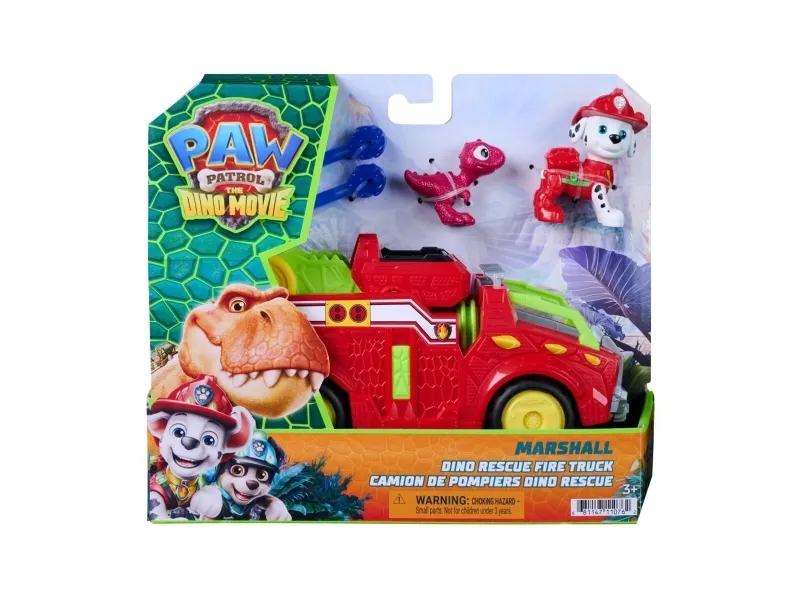 Paw Patrol Movie 3 Dino Theme Vehicle Marshall