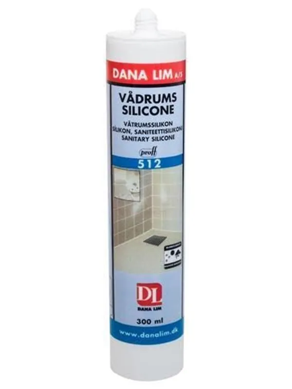 Dana Lim Våtromssilikon 512 300ml ptr antrasitt