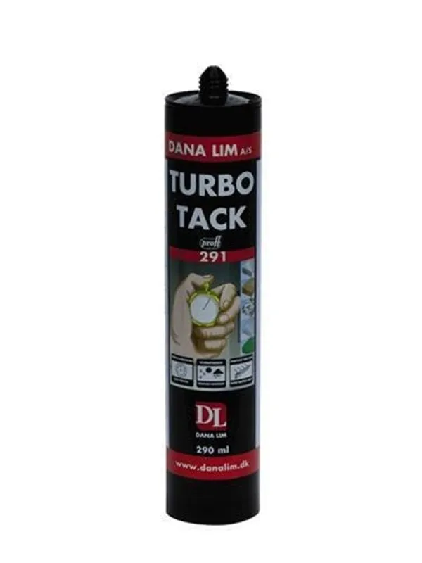 Dana Lim Monteringslim 291 Turbo Tack 290ml hvit