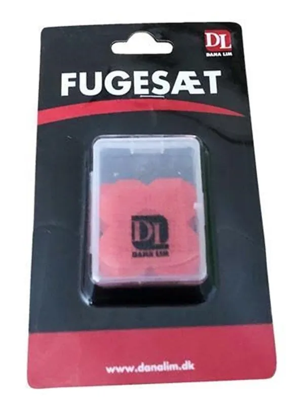 Dana Lim Fugesett silikon rød m/4 fugebrikker
