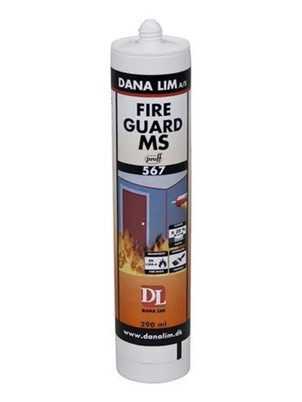 Dana Lim Brannfugemasse Fire Guard MS 567 290ml hvit