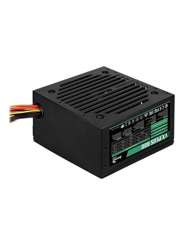 AeroCool VX PLUS 600 Strømforsyning (PSU) - 600 Watt - 120 mm - ATX 2.3 - 80 Plus