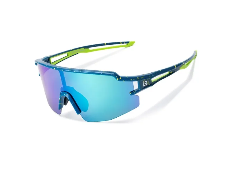 Rockbros Polarized Cycling Glasses with UV Protection and Corrective Insert Blue Lenses - Blue