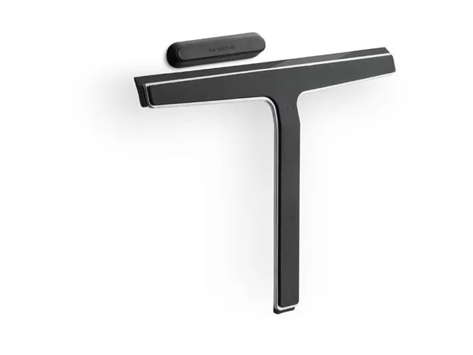 Unidrain ReFrame shower scraper, brushed steel
