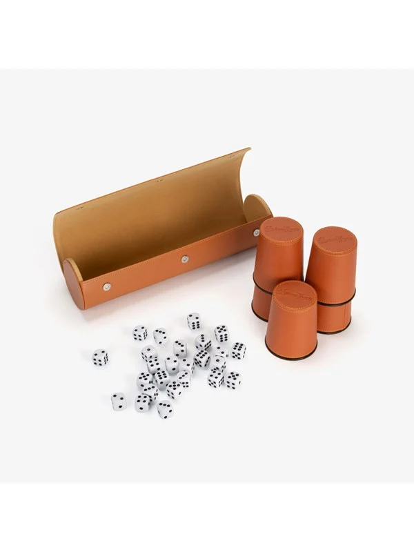 Stanlord 5 stk. terningbegre brune og 25 terninger i en smart bag.