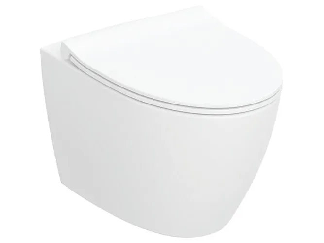Ifö spira art wall-hung wc set turboflush with wc seat: wh
