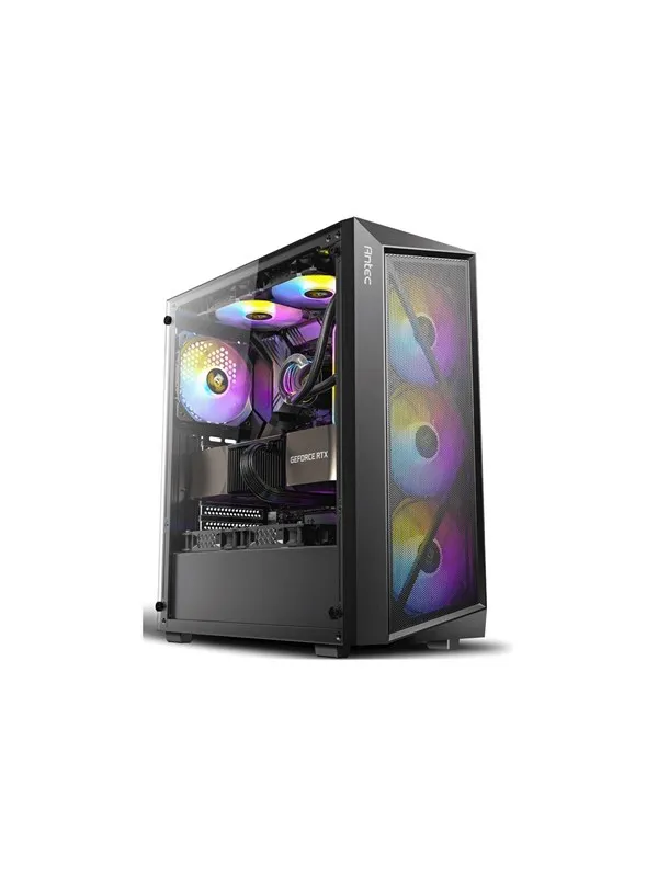 Antec AX67 ARGB - mid tower - ATX - Kabinett - Tower - Svart