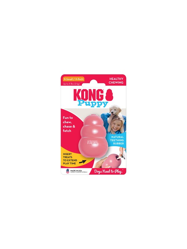 KONG Dog Toy Kong Puppy XSmall Assorted Colors (1-Pack)